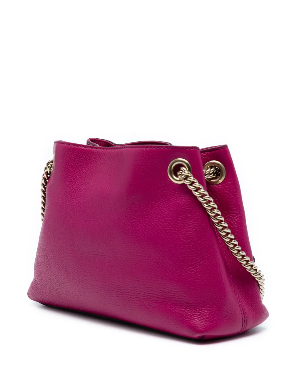 GUCCI Pre-owned 2016-2025 Small Leather Soho Chain Tote Bag In Pink