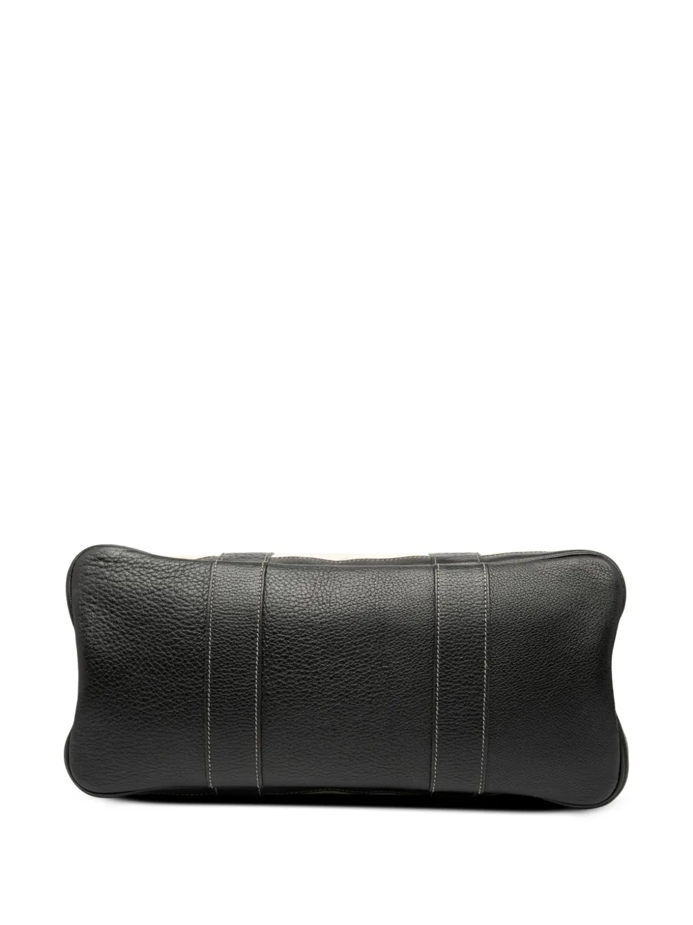 Pre-owned Hermes 2006 Toile And Negonda Garden Party 36 Tote Bag In Brown