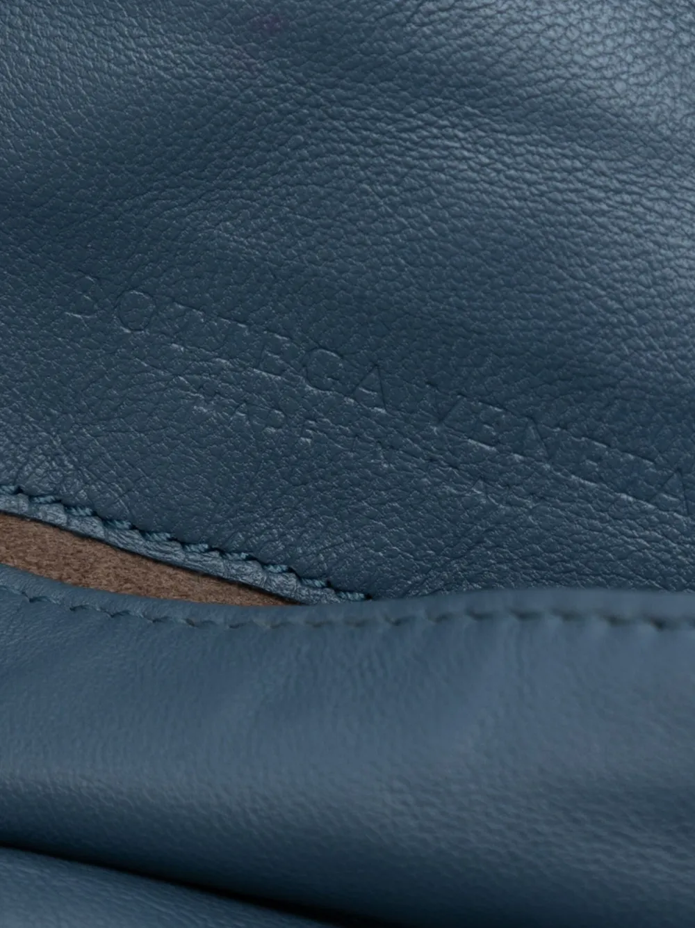 Pre-owned Bottega Veneta 2012-2025 Mini Nappa Intrecciato Expandable Chain Crossbody Bag In Blue