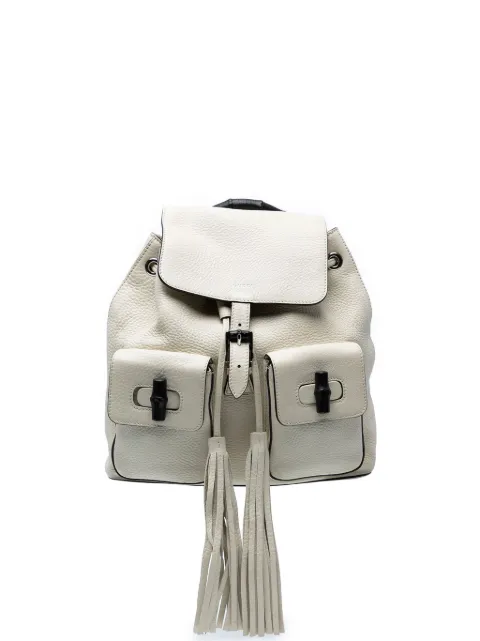 Gucci Pre-Owned 2016-2025 Leather Bamboo Tassel backpack