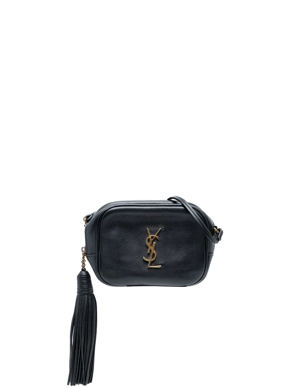 Saint Laurent Pre-Owned 2019 カーフスキン モノグラム ブロガー ショルダーバッグ - ブラック Saint Laurent Pre-Owned 2019 カーフスキン モノグラム ブロガー ショルダーバッグ - ブラック