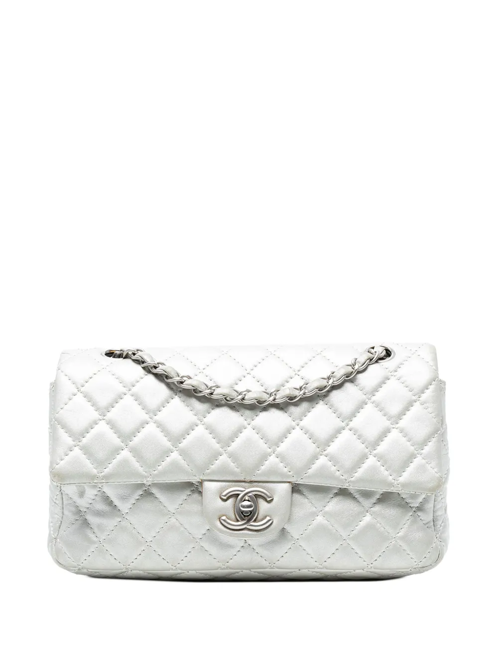 CHANEL Pre-Owned 2008-2009 ミディアム クラシック ラムスキン ダブルフラップ ショルダーバッグ - CHANEL Pre-Owned 2008-2009 ミディアム クラシック ラムスキン ダブルフラップ ショルダーバッグ -