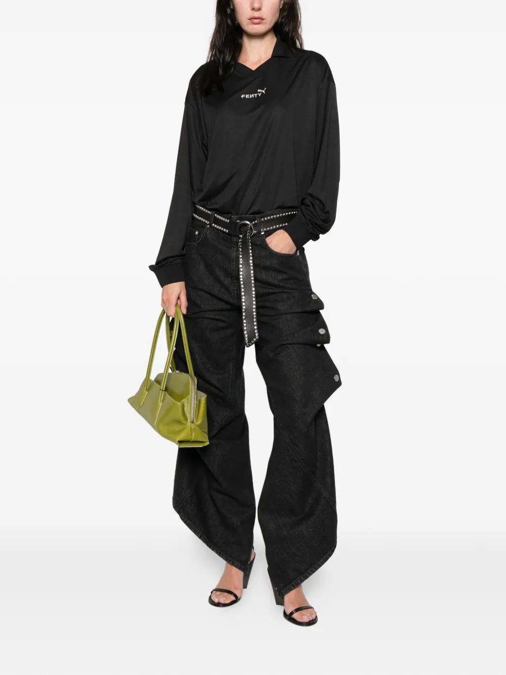 Fenty X Puma Long-sleeve Top In Black