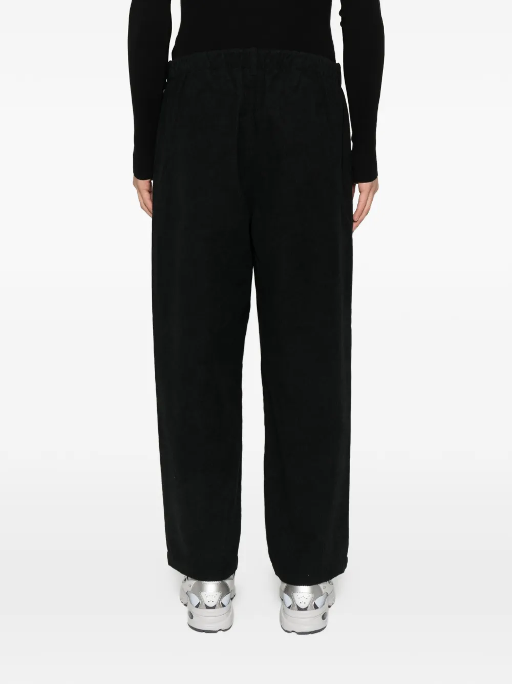 Goldwin Fine Wale elasticated trousers Zwart