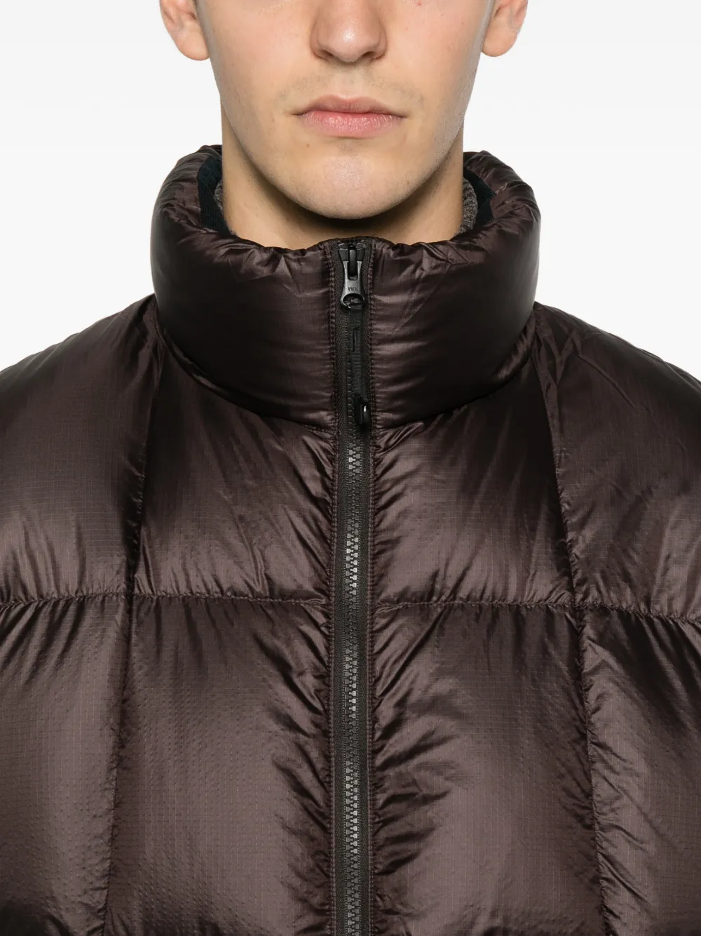 Goldwin zip-puffer waistcoat Bruin