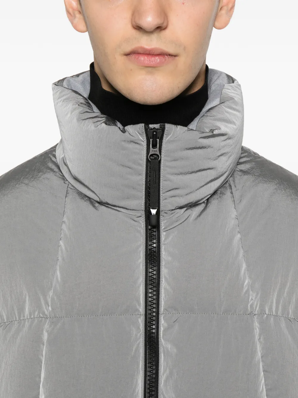 Goldwin Dope Ripple dyed padded-zipped jacket Grijs