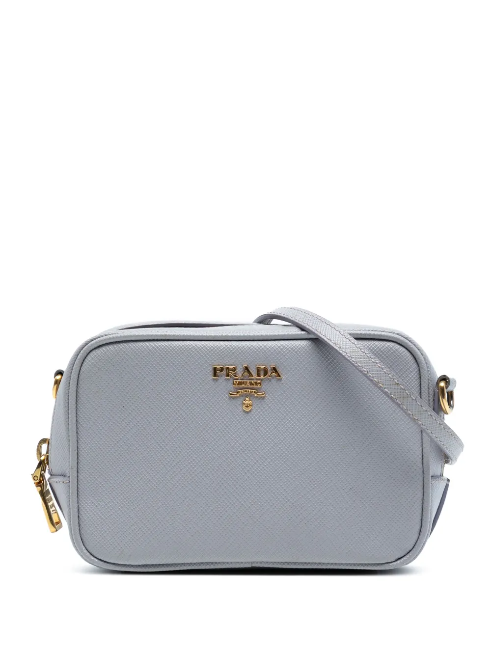 Prada Pre-Owned 2010-2025 ミニ サフィアーノ カメラバッグ ショルダーバッグ - パープル Prada Pre-Owned 2010-2025 ミニ サフィアーノ カメラバッグ ショルダーバッグ - パープル
