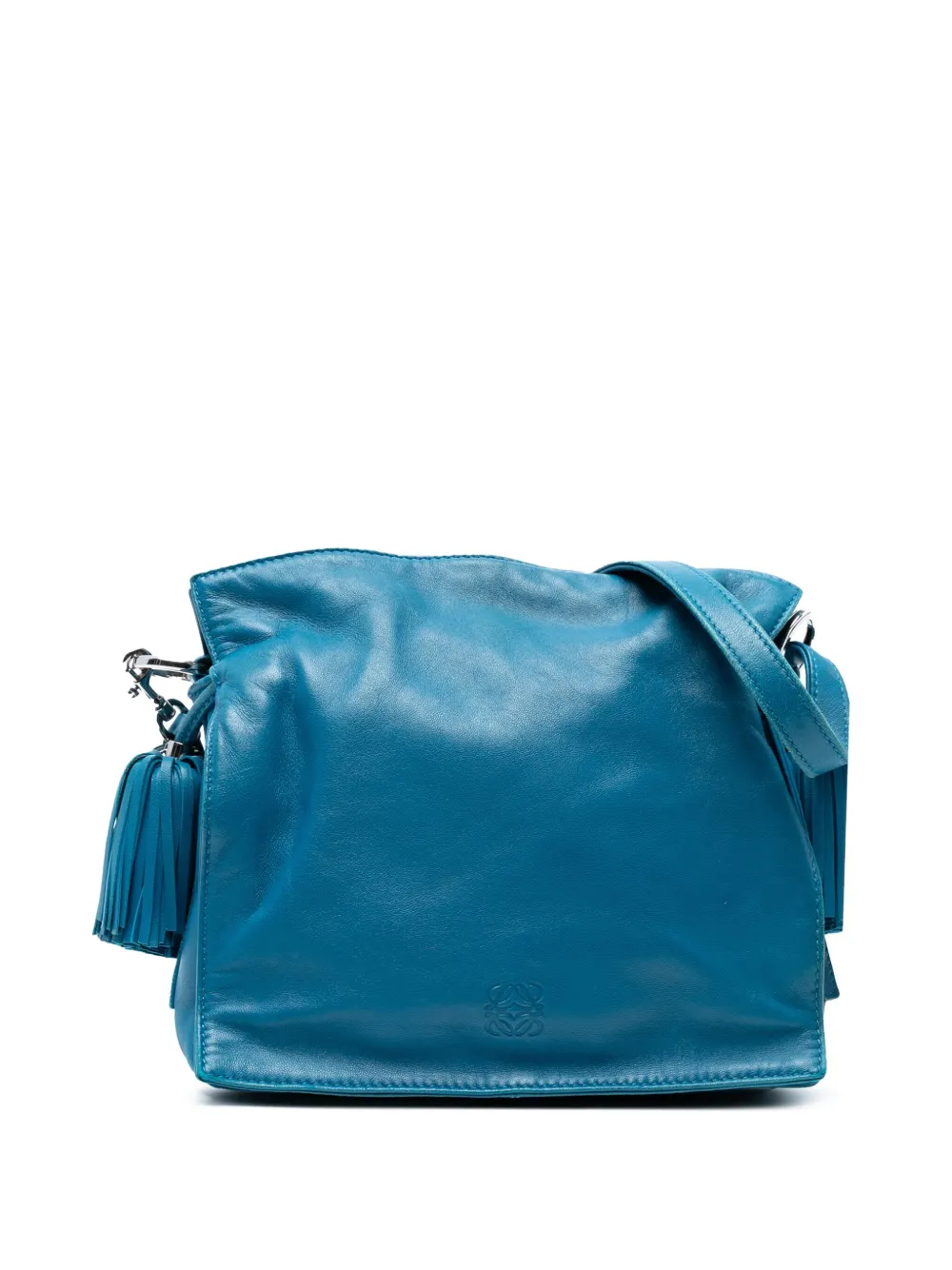 Loewe Pre-Owned 2013 ナッパ フラメンコ タッセル ショルダーバッグ - ブルー Loewe Pre-Owned 2013 ナッパ フラメンコ タッセル ショルダーバッグ - ブルー