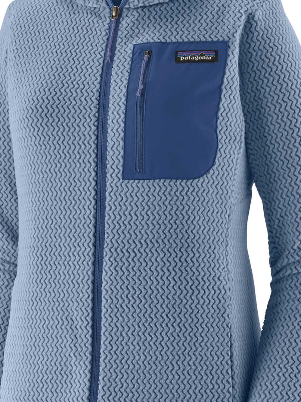 Patagonia X R1® Air Hooded Zip Top In Blue