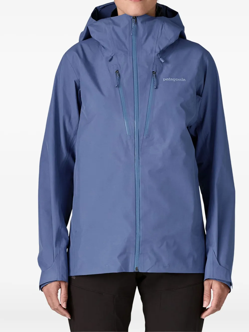 Patagonia x Triolet jack met capuchon en rits Blauw