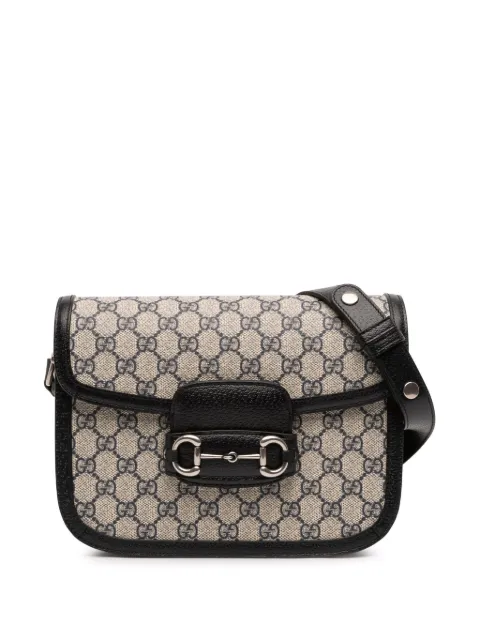 Gucci Pre-Owned 2016-2025 Medium GG Supreme Horsebit 1955 shoulder bag