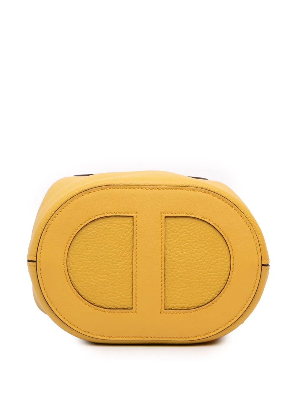 HERMES Pre-owned 2024 Clemence And Swift In The Loop 18 Handbag In Yellow