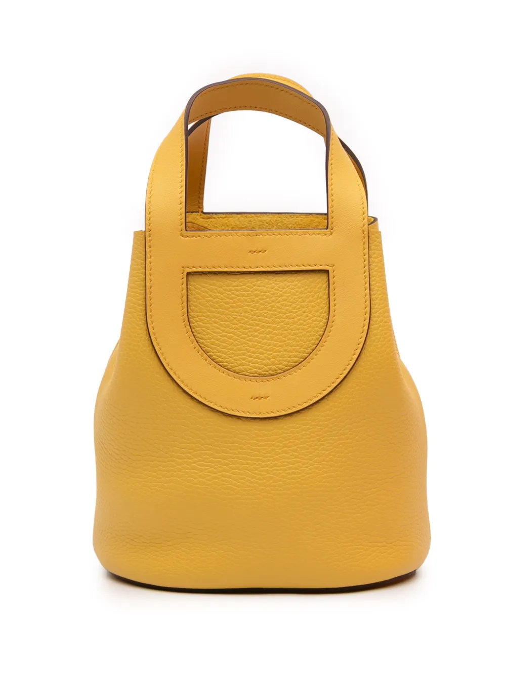 HERMES Pre-owned 2024 Clemence And Swift In The Loop 18 Handbag In Yellow