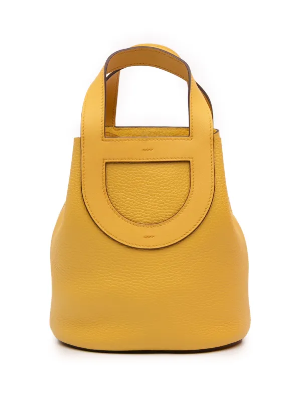 Hermès Pre-owned 2024 Clemence and Swift in the Loop 18 Handbag in Yellow