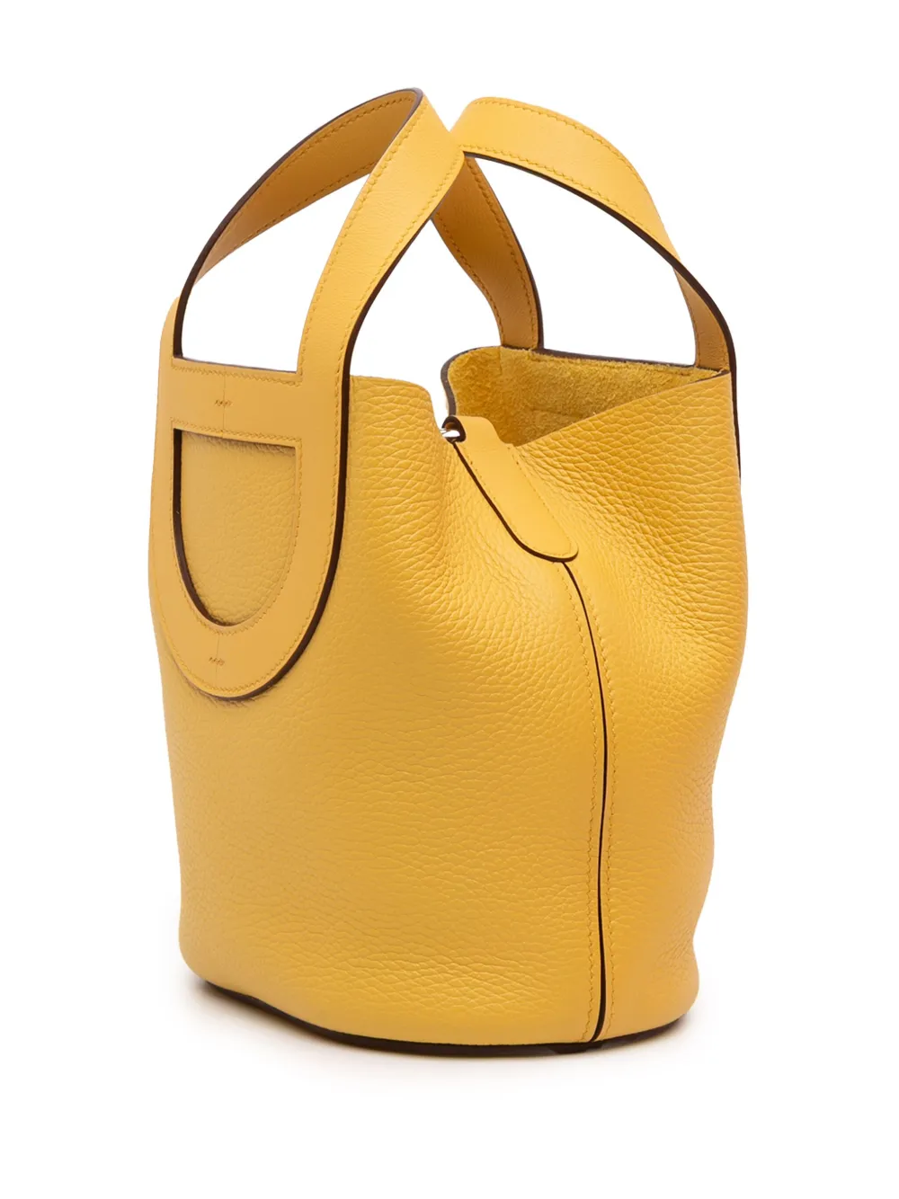 Hermès Pre-owned 2024 Clemence and Swift in the Loop 18 Handbag in Yellow, view 3