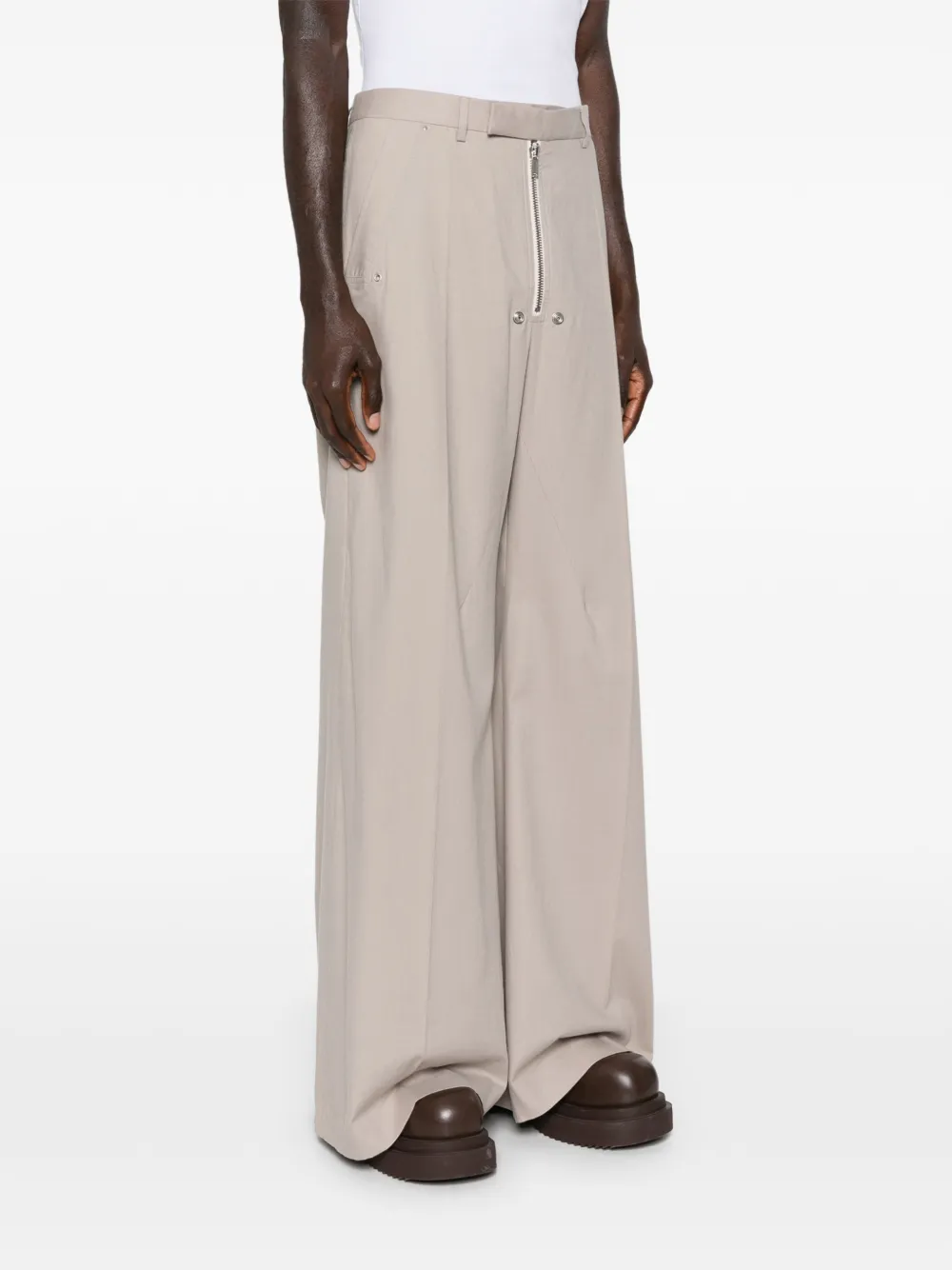 Rick Owens Belas broek met ritsdetail Beige
