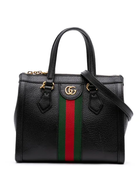Gucci Pre-Owned 2016-2025 Small Leather Web Ophidia satchel