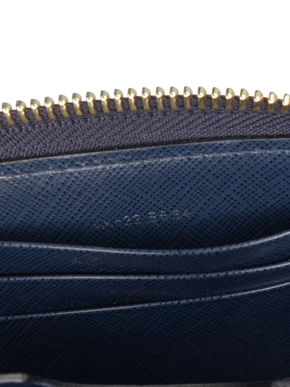 Pre-owned Ferragamo 2010-2025 Leather Double Gancini Wallet On Chain Crossbody Bag In Blue