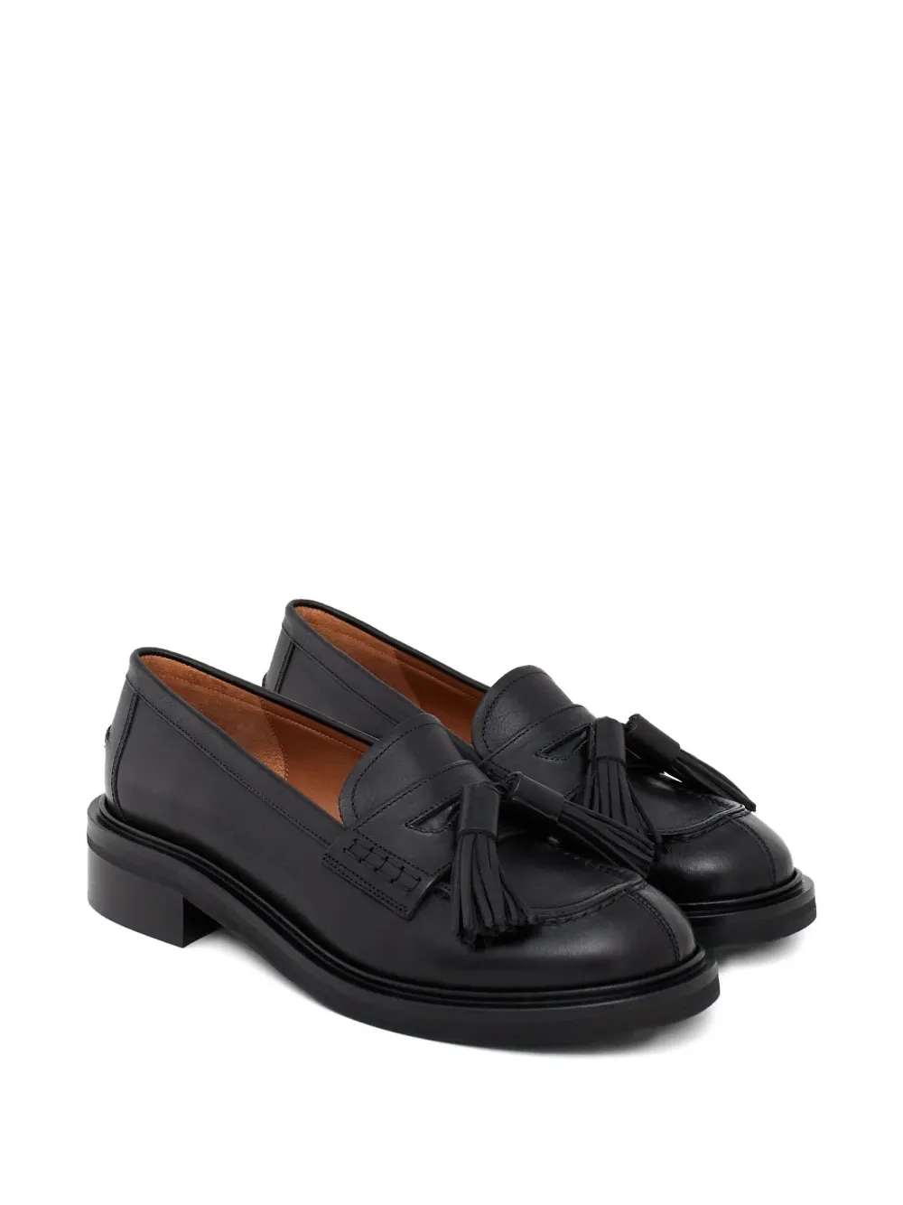 Atp Atelier Albaredo Tassel Round-toe Loafers In Black