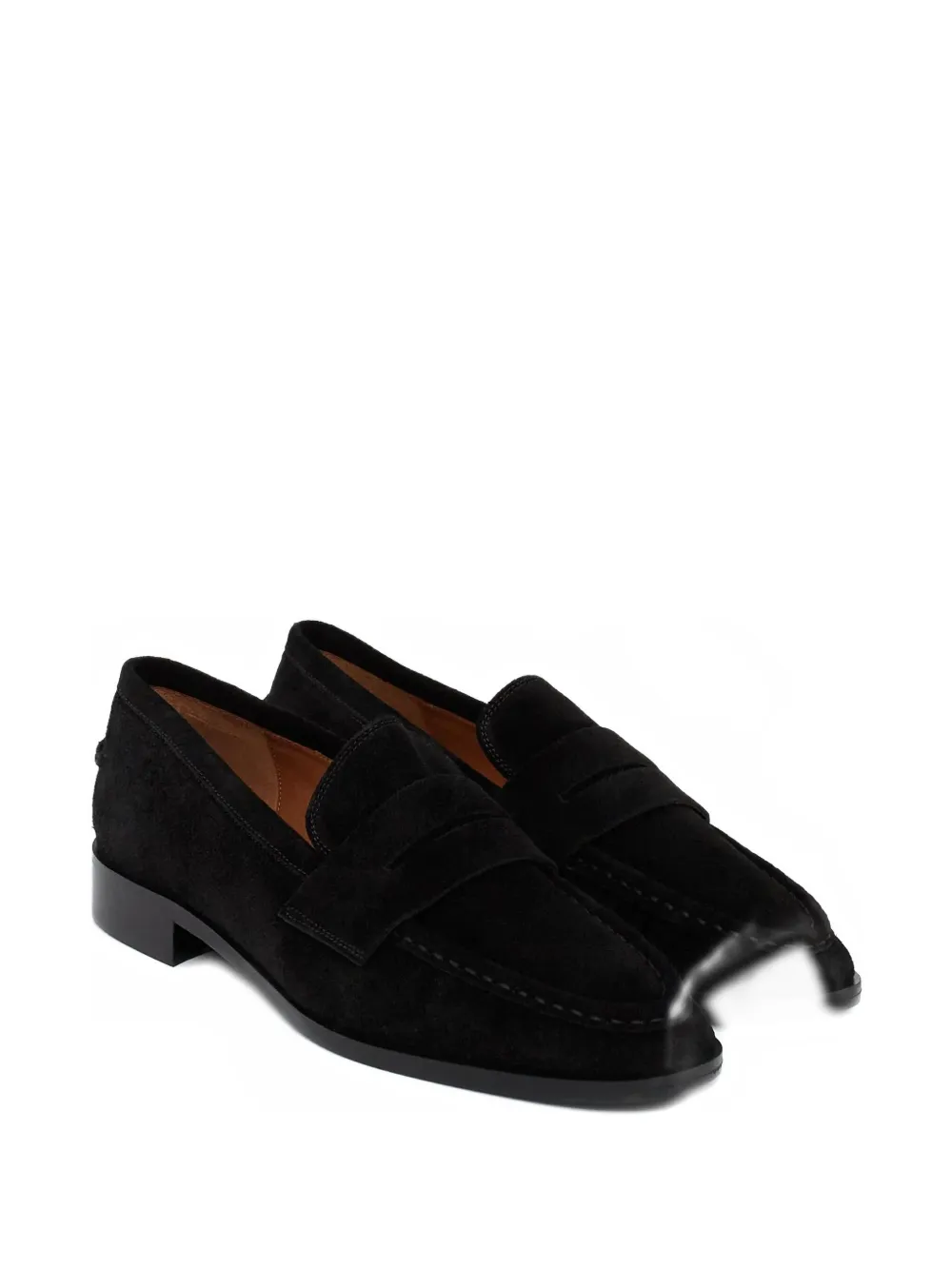 Atp Atelier Airola Almond-toe Loafers In Black