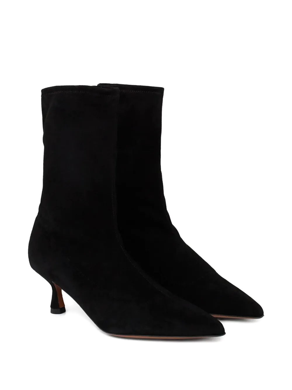 Atp Atelier 55mm Cerone Pointed Heel Boots In Black
