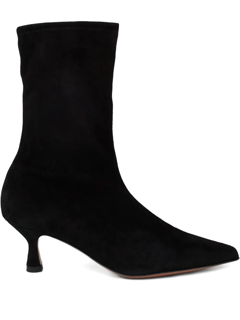 Atp Atelier 55mm Cerone Pointed Heel Boots In Black
