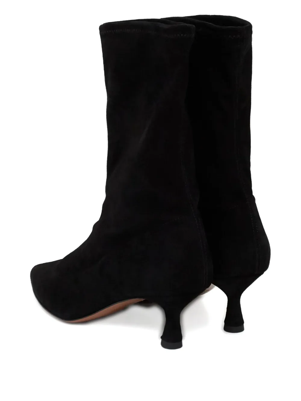 Atp Atelier 55mm Cerone Pointed Heel Boots In Black
