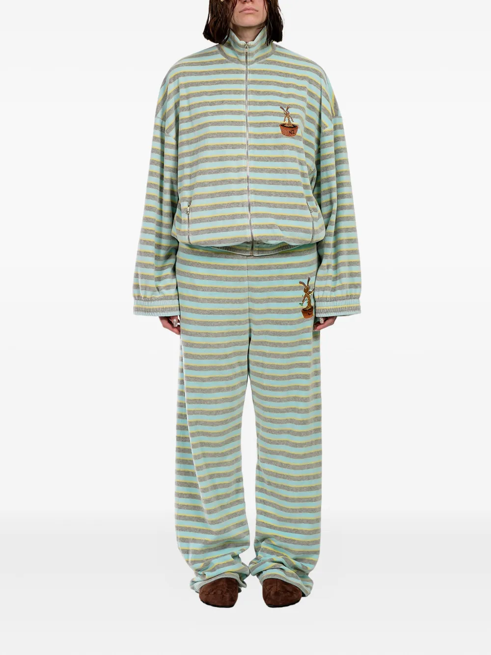 Natasha Zinko pull à rayures et broderie devant | Pulls | Image 2