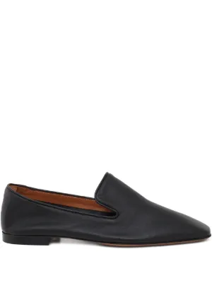 MM6 Maison Margiela Tabi レザーローファー | ブラック | FARFETCH JP