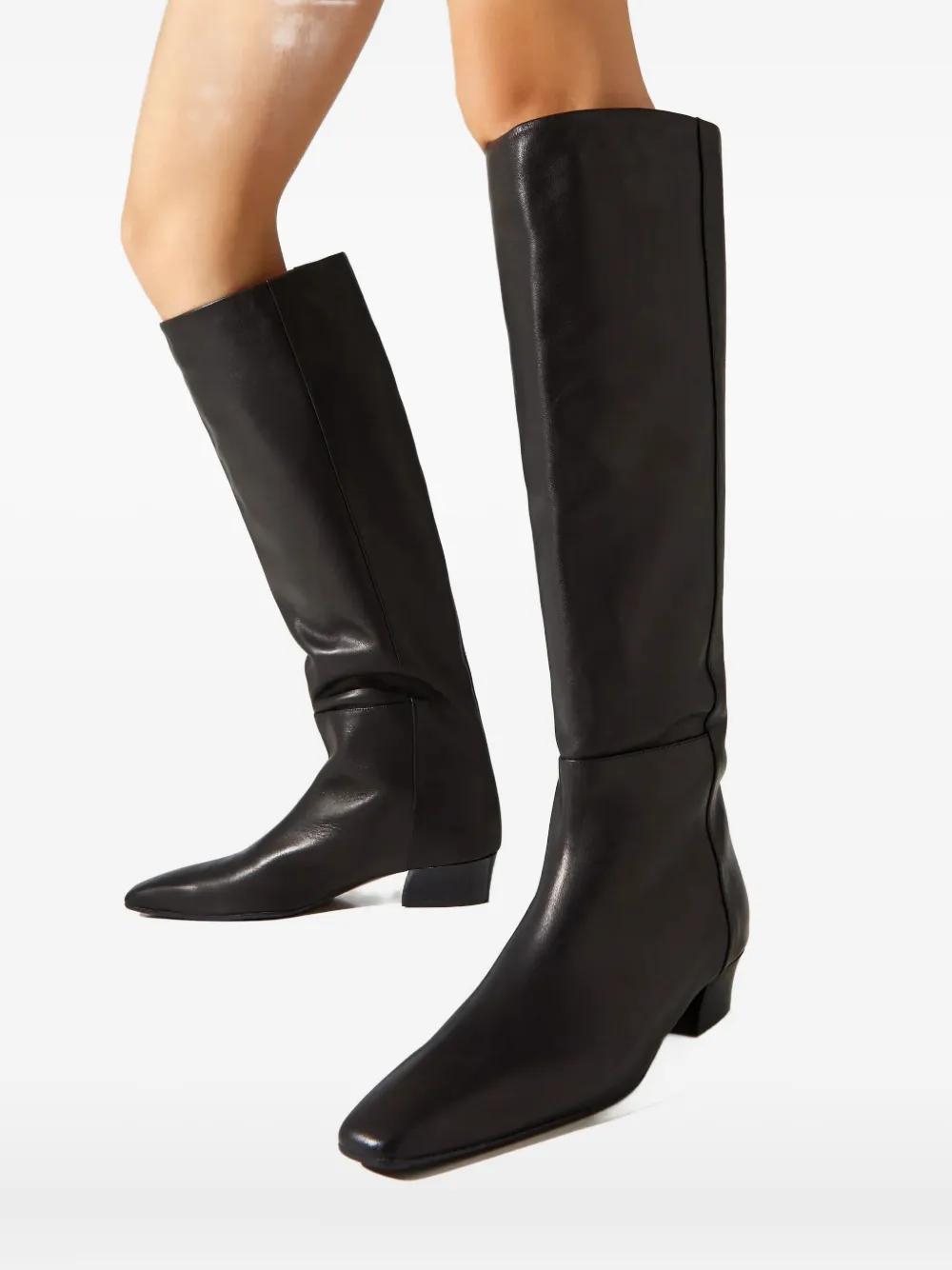 ATP Atelier Erve laarzen met puntige neus Zwart