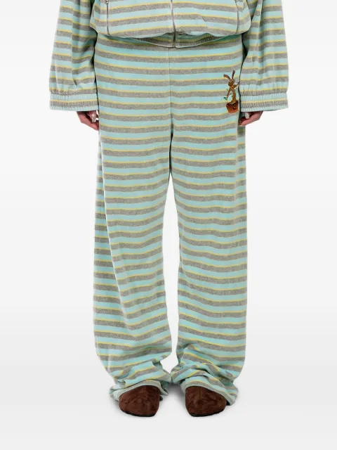 Natasha Zinko striped embroidered track pants