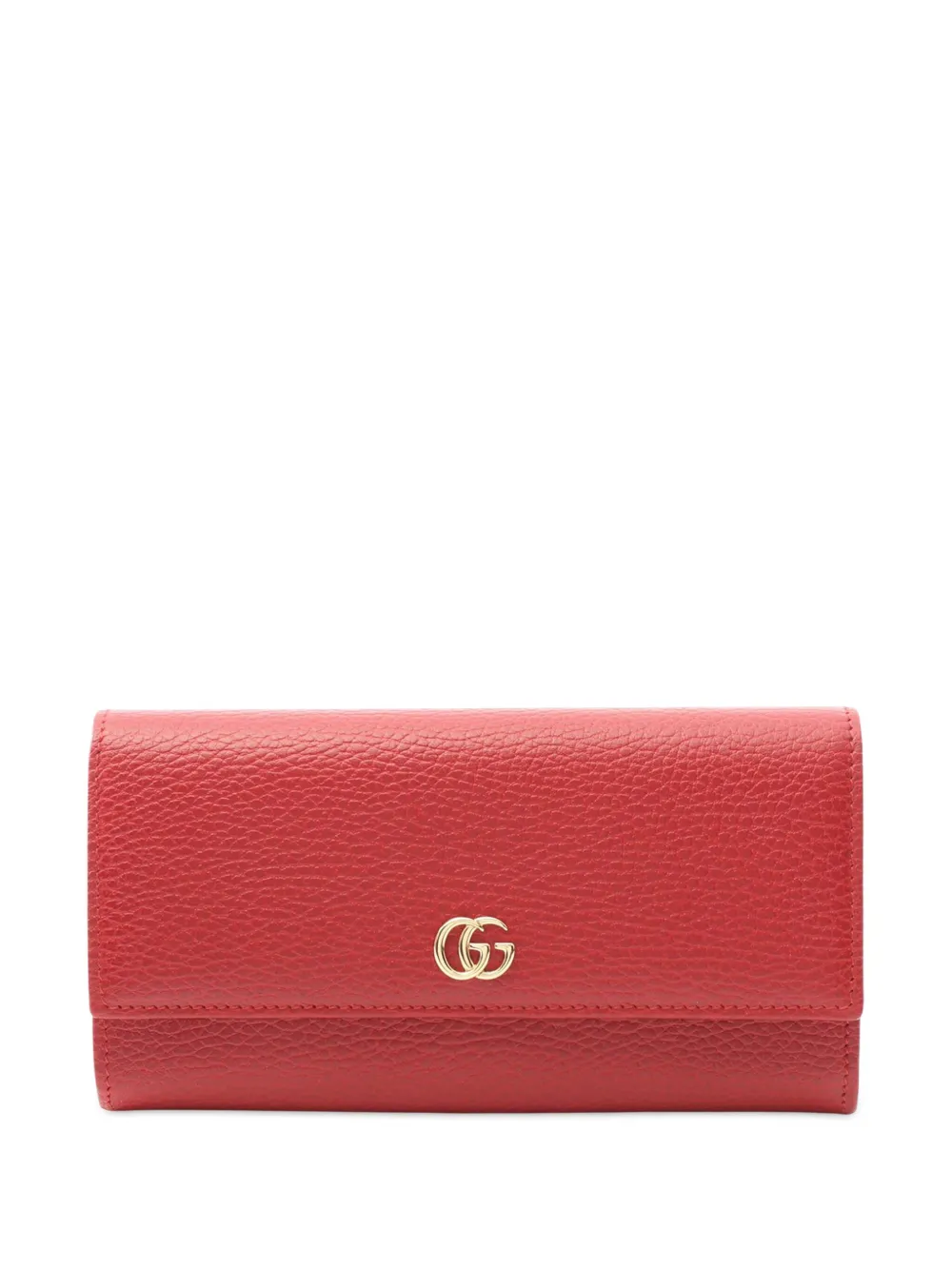 Gucci Pre-Owned 2016-2025 GGマーモント レザー コンチネンタルウォレット 長財布 - レッド Gucci Pre-Owned 2016-2025 GGマーモント レザー コンチネンタルウォレット 長財布 - レッド