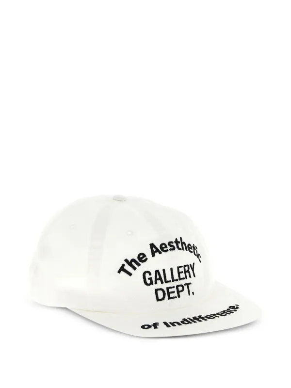 GALLERY DEPT. Aesthetic Of Indifference Embroidered Cap | White