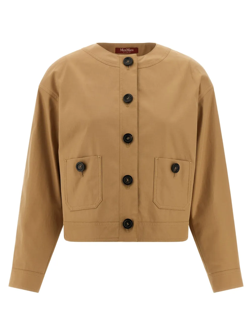 Max Mara chamarra bomber Biavo con botones | neutro | Image 1