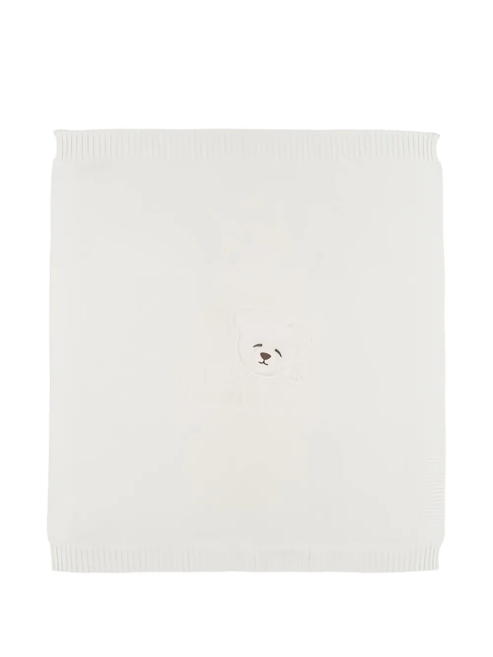 NANAN bear-appliqué blanket - Toni neutri