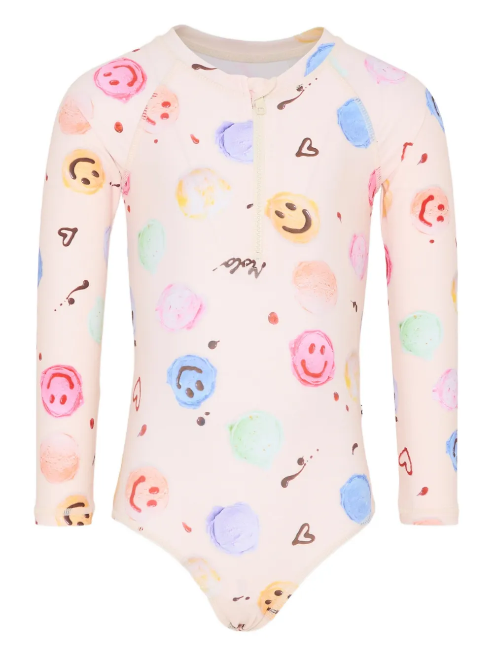 Molo zip-up swimsuit | Neutrals | Image 1