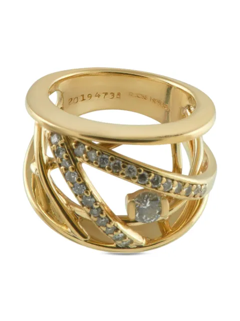 Jose Hess 18K yellow gold diamond ring