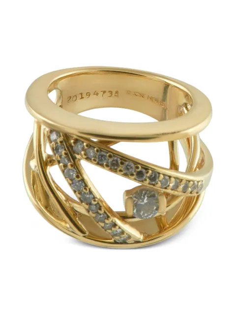 Jose Hess 18K yellow gold diamond ring