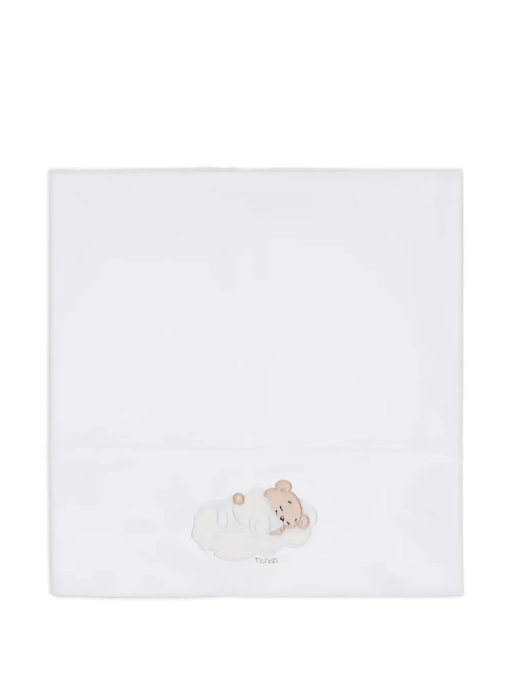 NANAN teddy bear-print blanket - Wit