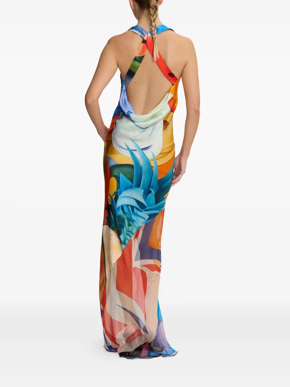 Donde Esteban Salpicon Maxi Dress In Multi