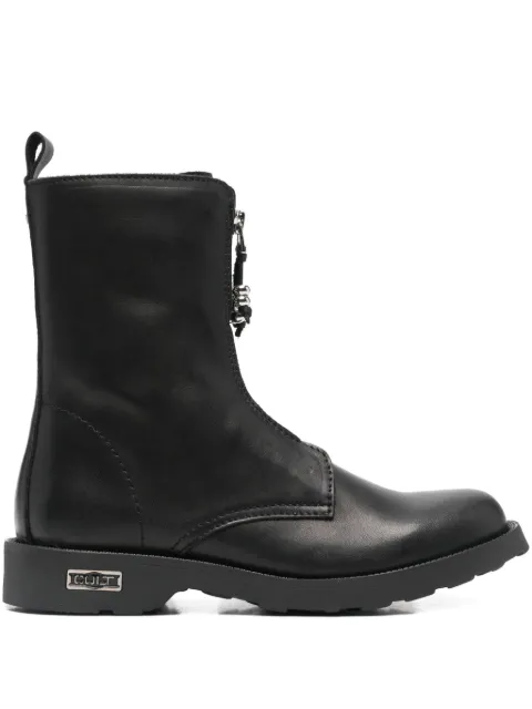 Cult zip-up leather boots