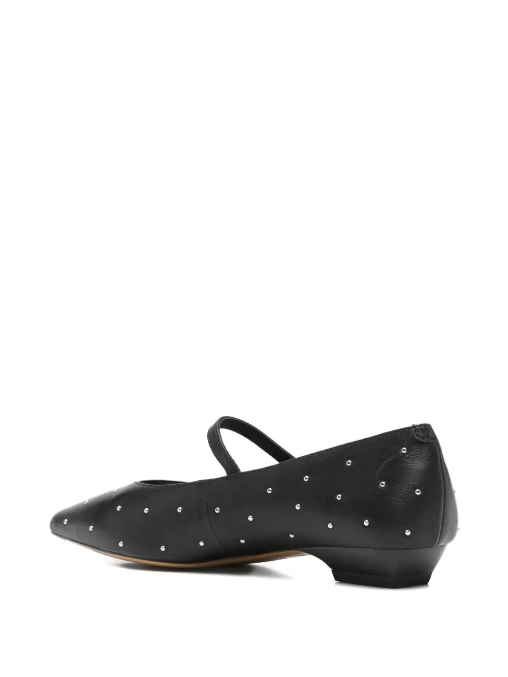 Cult Strap-detail Flat Pump In Black