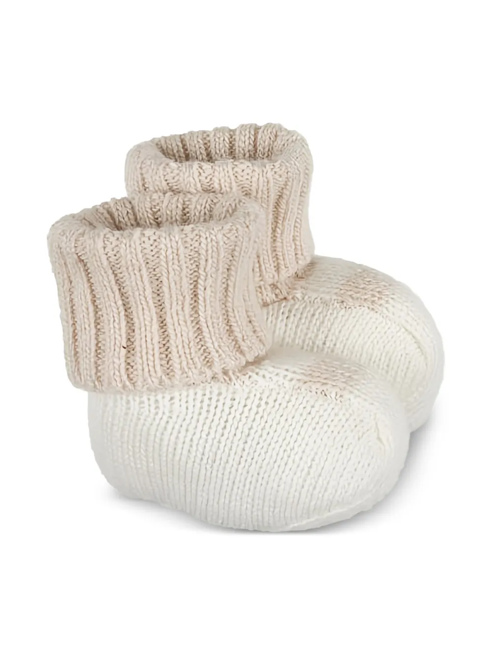 Nanán Ribbed-knit Pre-walkers In White