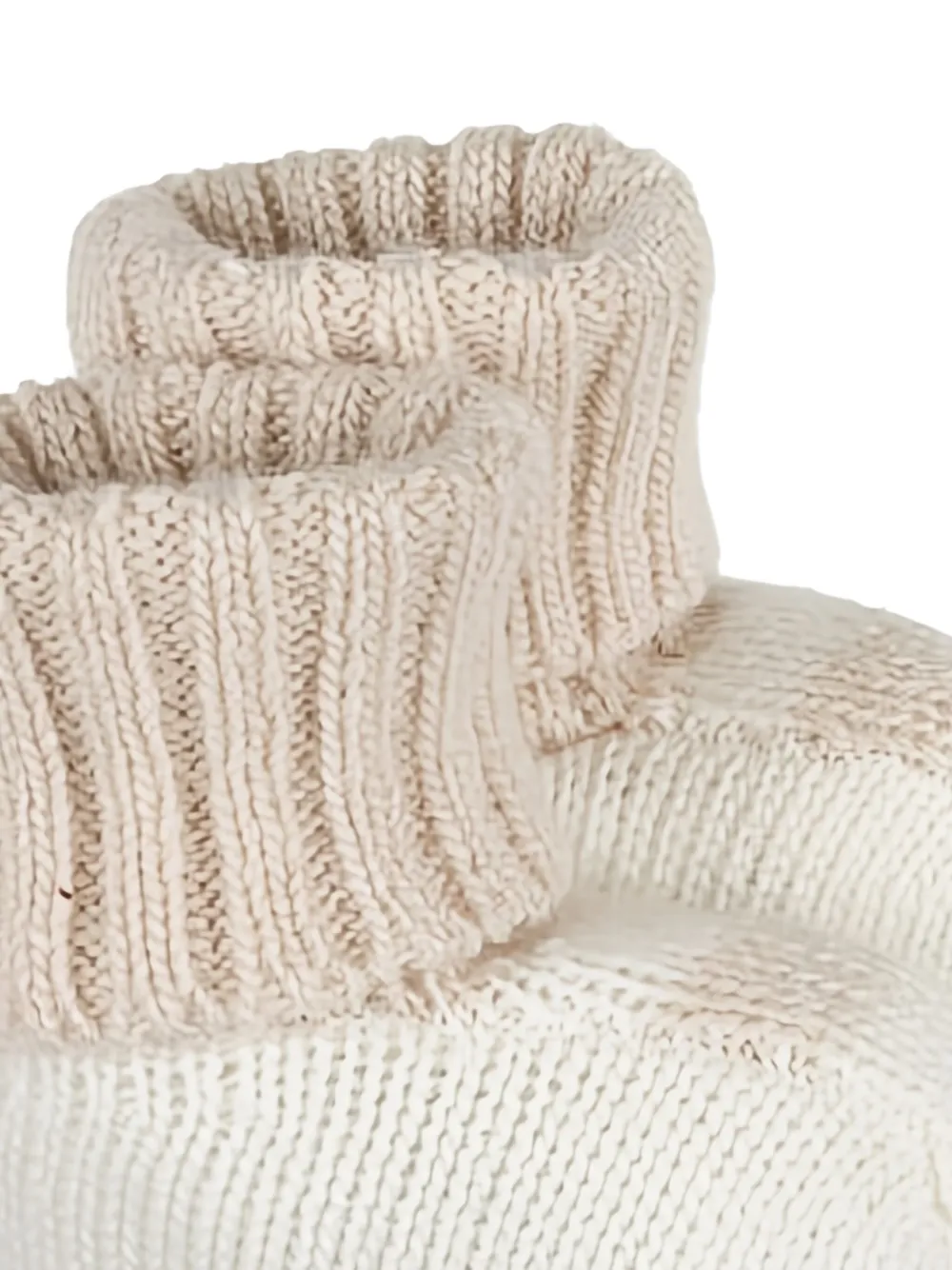 Nanán Ribbed-knit Pre-walkers In White