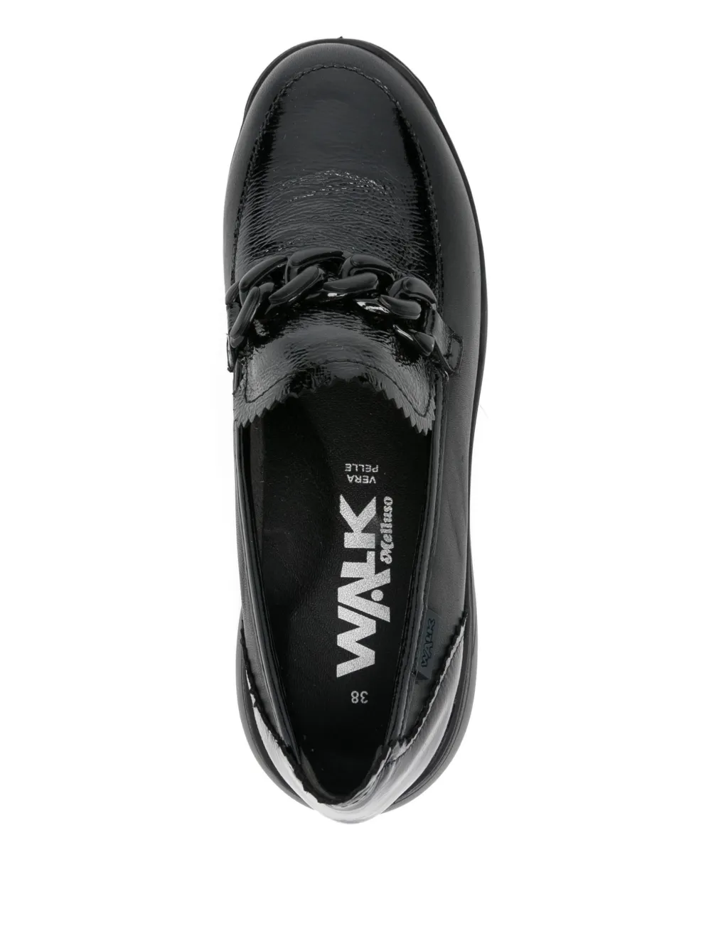 Melluso Chain-embellishment Loafers In Black