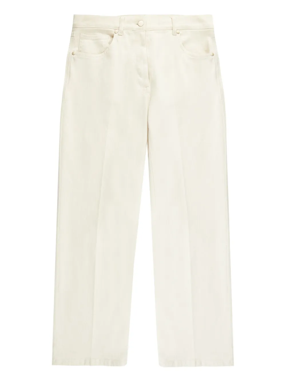 Slowear Straight-leg Cropped Trousers In Neutral