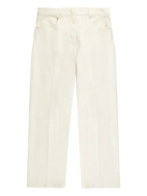 slowear straight-leg cropped trousers