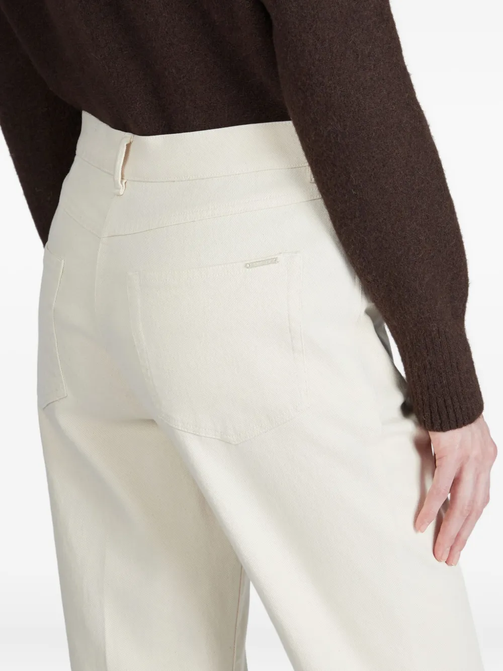 Slowear Straight-leg Cropped Trousers In Neutral