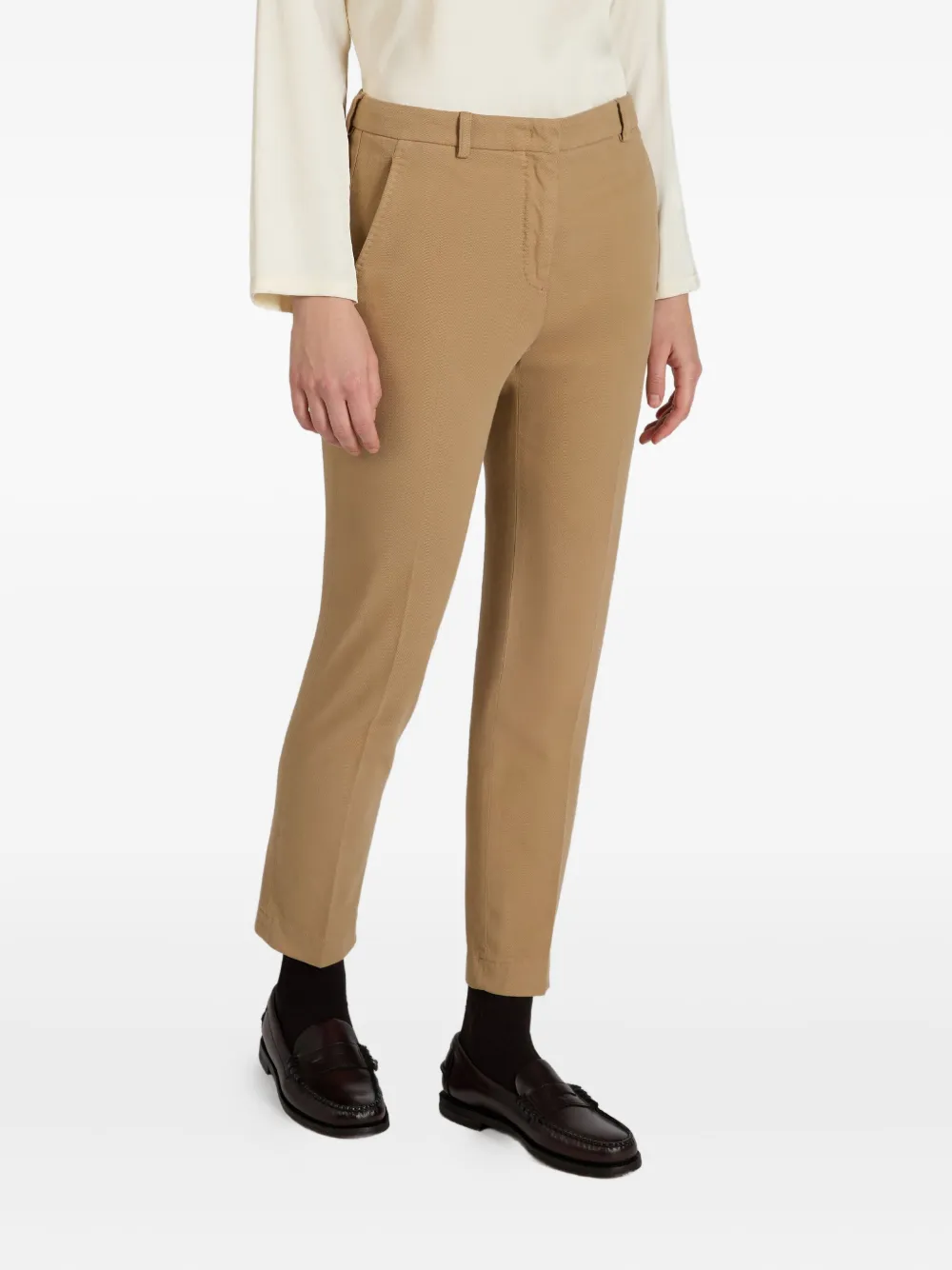 Slowear Pleat-detail Tailored Trousers In Brown