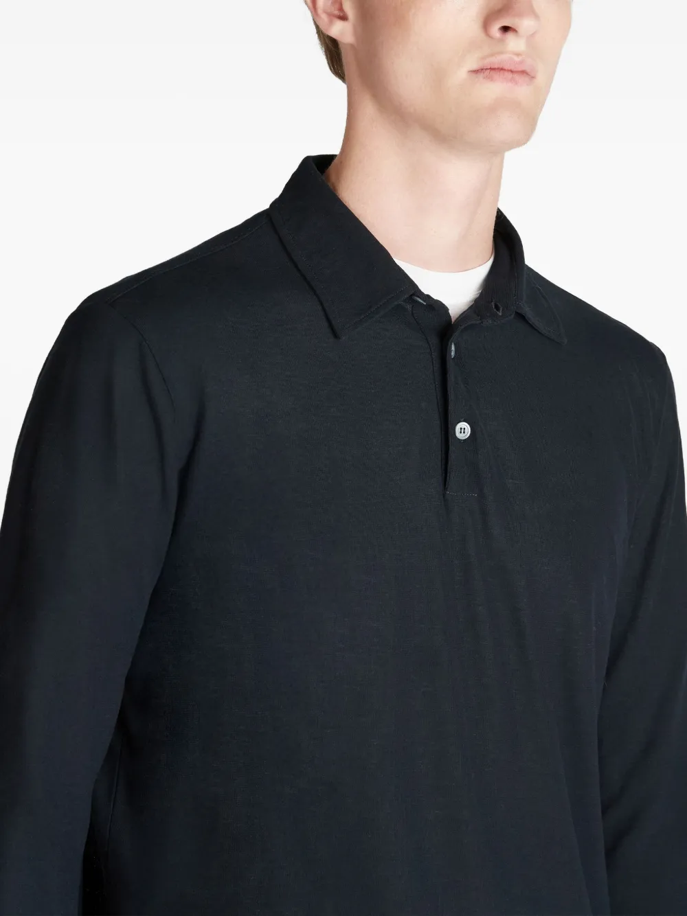 slowear Poloshirt met lange mouwen Blauw